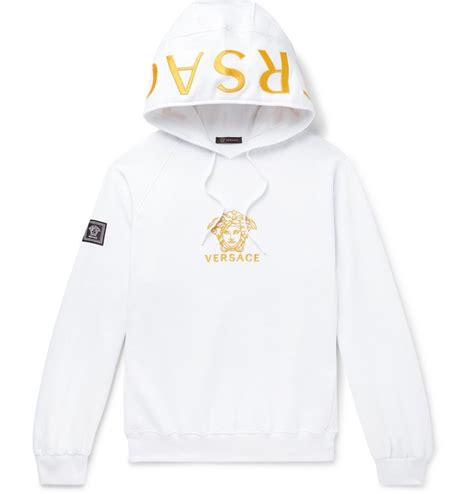 versace hoodie white|versace hoodie cheap.